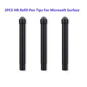3PCS HB Refill Pen Tips Αντικατάσταση Στυλός Στυλός για το Microsoft Surface Pro 7/6/5/4/Book/Studio/Go Touch Pen Tip