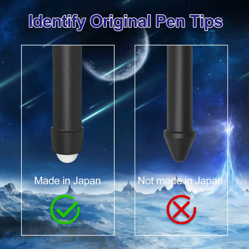 3PCS HB Refill Pen Tips Αντικατάσταση Στυλός Στυλός για το Microsoft Surface Pro 7/6/5/4/Book/Studio/Go Touch Pen Tip
