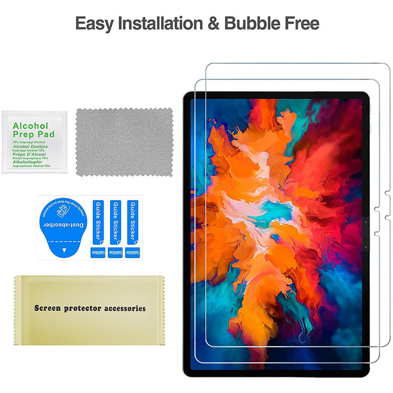 (2 csomag) Edzett üveg Lenovo Tab P11 Pro 11 11,2 11,5 2020 2022 TB-J606F TB-J706F TB-125FU képernyővédő táblafólia
