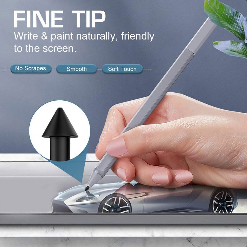3 ks vysoko citlivý náhradný hrot pera s odolným dotykovým perom 2H pre Microsoft Surface Pro 2017 7 6 5 4 Book/Studio/Go 1 2