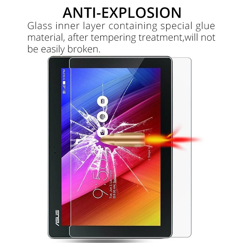 Ekrāna aizsargs rūdīts stikls ASUS ZenPad 10 Z300C/Z301M/Z301MF/Z300M/Z300CL/Z301MFL/Z300CNL 10,1 collu aizsargplēve