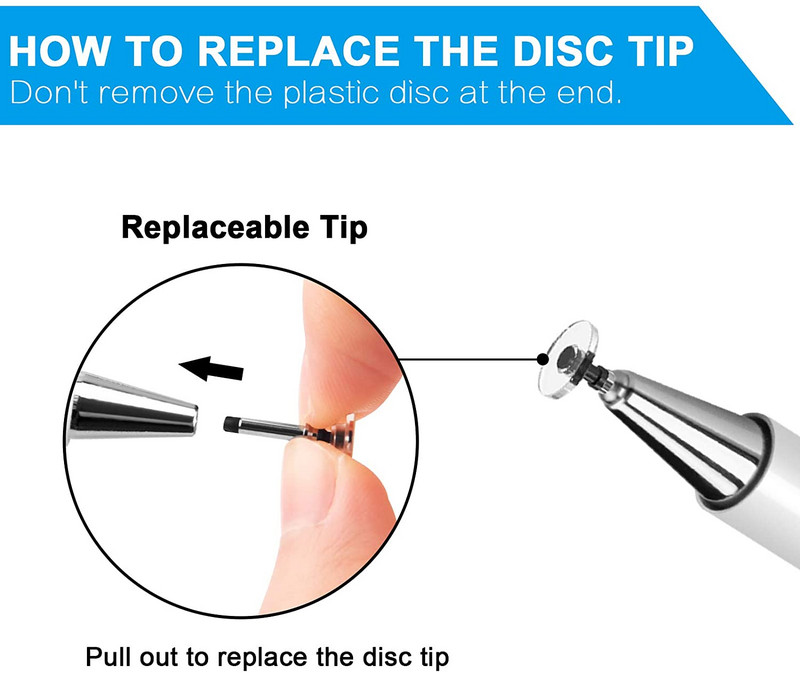 Stylus skārienpildspalva priekš Lenovo Tab P11 TB-J606F (11") paredzēta Teclast M40 M40SE T40 Pro Plus M30 X10H T30 M30 P20hd P20