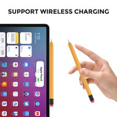 Θήκη για Apple Pencil 1 2 Προστατευτικό κάλυμμα σιλικόνης για iPad Στυλό αντιολισθητική Αντιπτωτική θήκη Υποστήριξη Μαγνητικό φορτίο