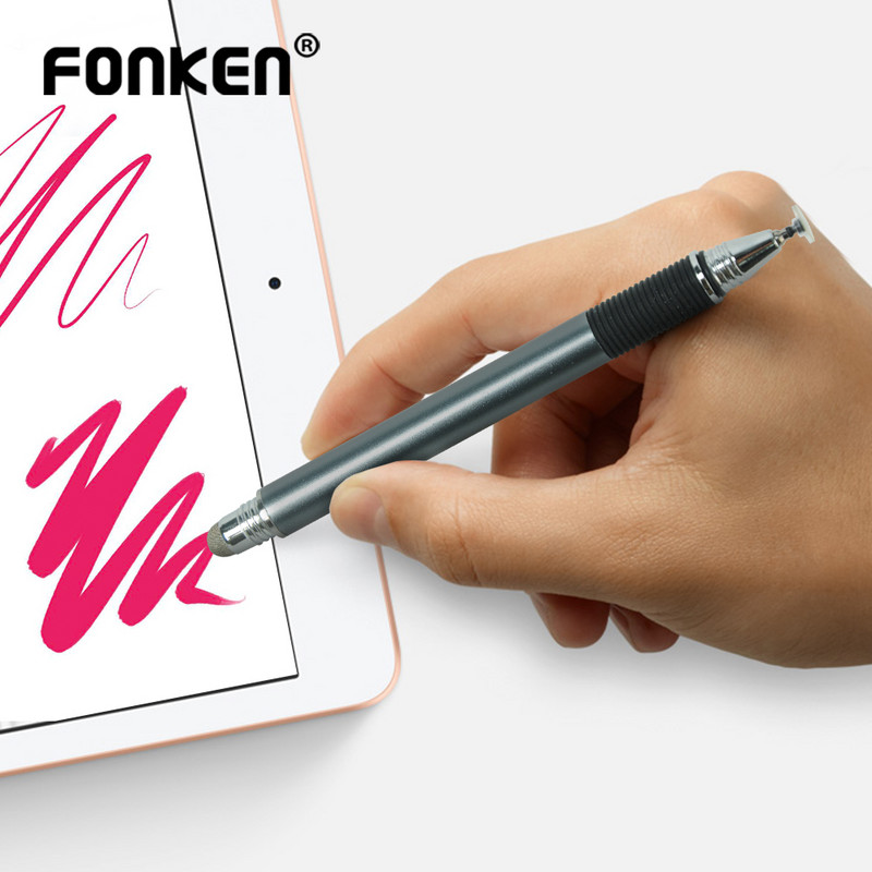 FONKEN Stylus Pliiats Android-telefoni Ekraaniga Pliiats Tahvelarvuti Pliiats Joonistamiseks Puutepliiats Tahvelarvutile 2In1 Pliiats Nutitelefoni Sülearvutile