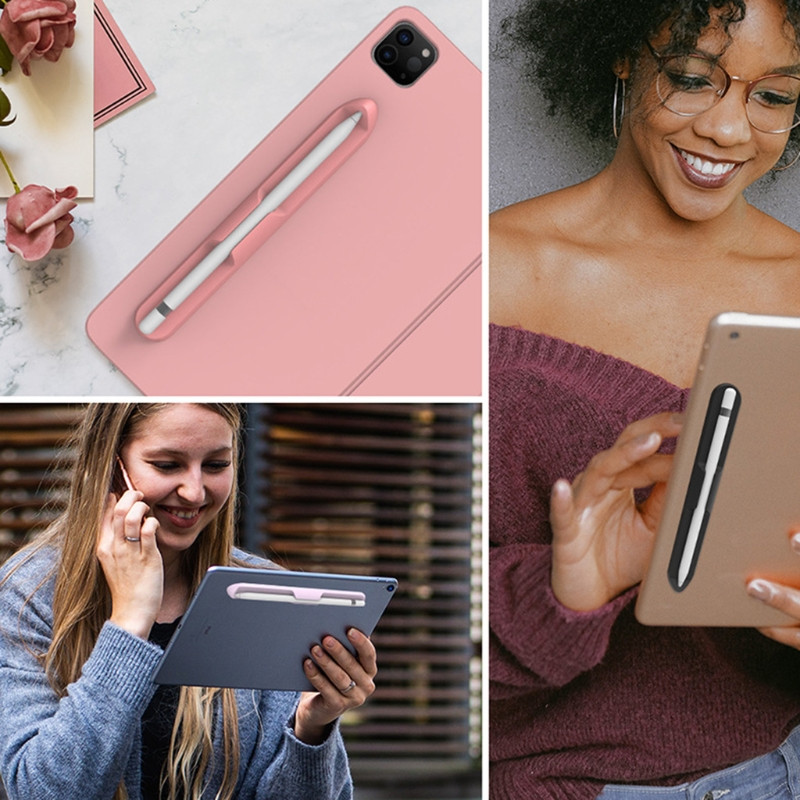 Silikona futrālis zīmuļa uzlīmju turētājam. sloti zīmulim 1. 2. 2. Gen Cover SleeveTablet Touch Pen aizsargmaisiņu maisiņi