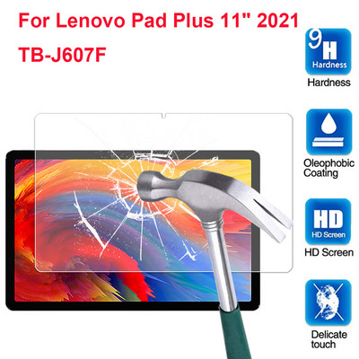 9H edzett üveg Lenovo Xiaoxin Pad Plus 11" TB-J607F Pad Pro 11.5" TB-J716F J607 J716 (2021) tablet képernyővédő fóliához