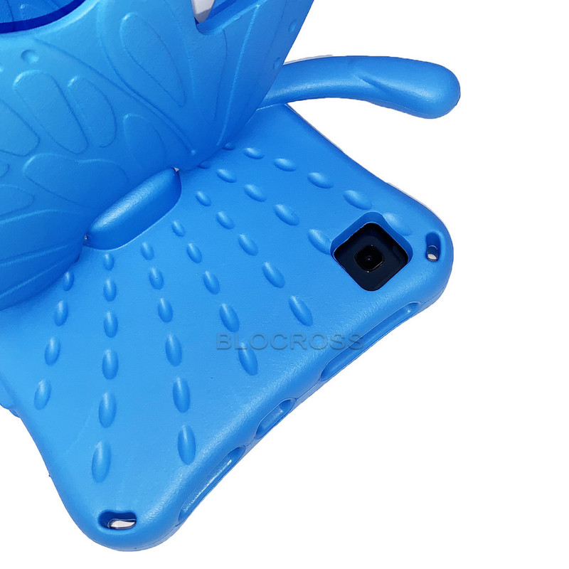 Biztonságos EVA táblagéptok gyerekeknek, 10,5 hüvelykes Samsung Galaxy Tab A8 2022 SM-X200 SM-X205 pillangós állványborítás Tab A7 Lite 8.7 2020-hoz