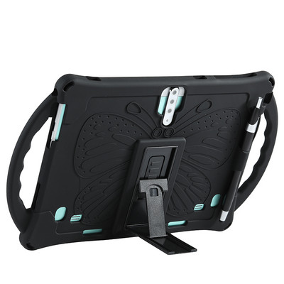 Funda Tablet 10.1 univerzális tok, puha szilikon tok 10 db 10,1 hüvelykes Android Tablet PC-hez Puha ütésálló fedél tok fogantyúval + tollal