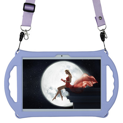 Funda Tablet 10.1 univerzális tok, puha szilikon tok 10 db 10,1 hüvelykes Android Tablet PC-hez Puha ütésálló fedél tok fogantyúval + tollal