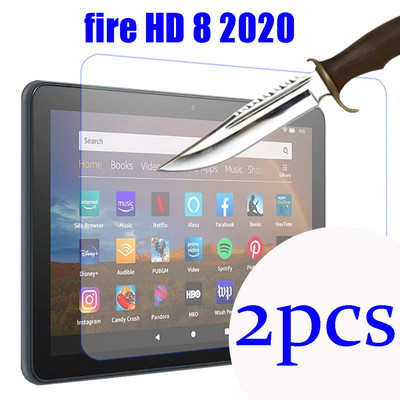 2 ks tvrdeného skla, ochranná fólia proti poškriabaniu pre tablet Kindle Fire HD 8 Plus Kids Edition 8''