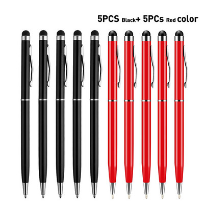 Universalus 2 in 1 Stylus Pen piešimo talpus ekranas Caneta Touch Pen, skirtas mobiliesiems Android telefonams planšetiniams kompiuteriams Smart Pieštuko priedai