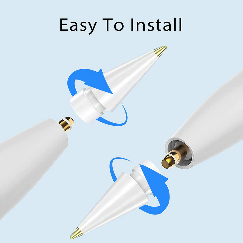 Stylus placat cu aur Peniță stilou de schimb Set vârfuri stilou de rezervă pentru accesoriu Apple Pencil Gen 1/2