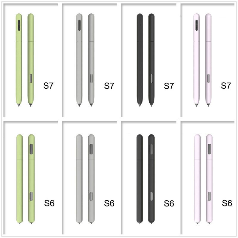 Samsung Galaxy Tab S6 Lite S tolltartóhoz Aranyos rajzfilm táblagép Galaxy Tab S7 S6 ceruzatartó szilikon