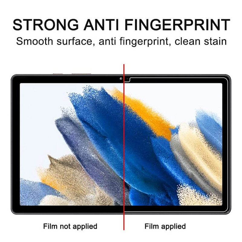 Planšetinio kompiuterio ekrano apsauga, skirta Samsung Galaxy Tab A8 10,5 colio apsauginė SM-X200 X205 sprogimui atspari HD skaidra grūdinto stiklo plėvelė
