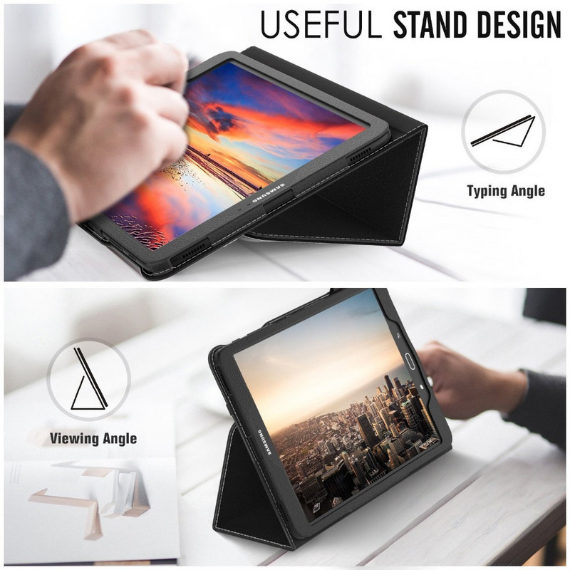 Za Samsung Galaxy Tab S3 9.7 T820 T825 Case Folio Flip PU Kožna Funda Cover Tab S3 9.7 T820 Stalak Držač za olovke Fit Tablet
