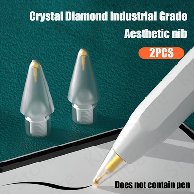 Pencil vrhovi za Apple Pencil 1. 2. generacija dvoslojni prozirni tanki vrh za Apple Pencil vrh dovoljan za 4 godine korištenja