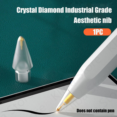 Pencil vrhovi za Apple Pencil 1. 2. generacija dvoslojni prozirni tanki vrh za Apple Pencil vrh dovoljan za 4 godine korištenja