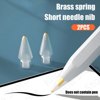 Pencil vrhovi za Apple Pencil 1. 2. generacija dvoslojni prozirni tanki vrh za Apple Pencil vrh dovoljan za 4 godine korištenja