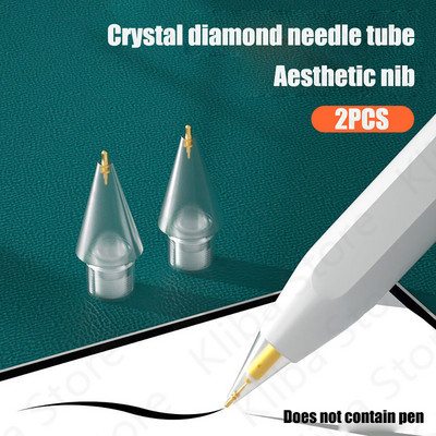 Pencil vrhovi za Apple Pencil 1. 2. generacija dvoslojni prozirni tanki vrh za Apple Pencil vrh dovoljan za 4 godine korištenja