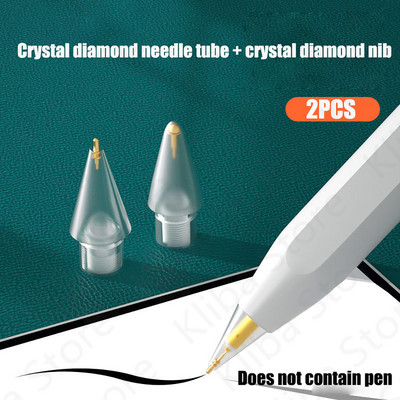 Pencil vrhovi za Apple Pencil 1. 2. generacija dvoslojni prozirni tanki vrh za Apple Pencil vrh dovoljan za 4 godine korištenja