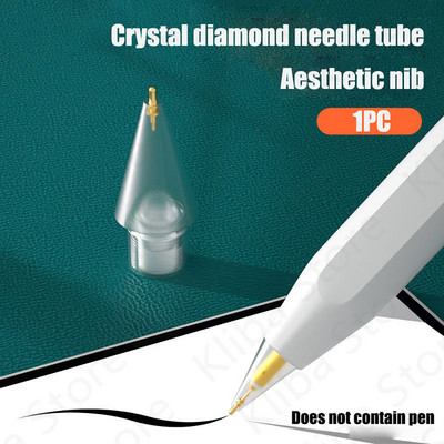 Pencil vrhovi za Apple Pencil 1. 2. generacija dvoslojni prozirni tanki vrh za Apple Pencil vrh dovoljan za 4 godine korištenja