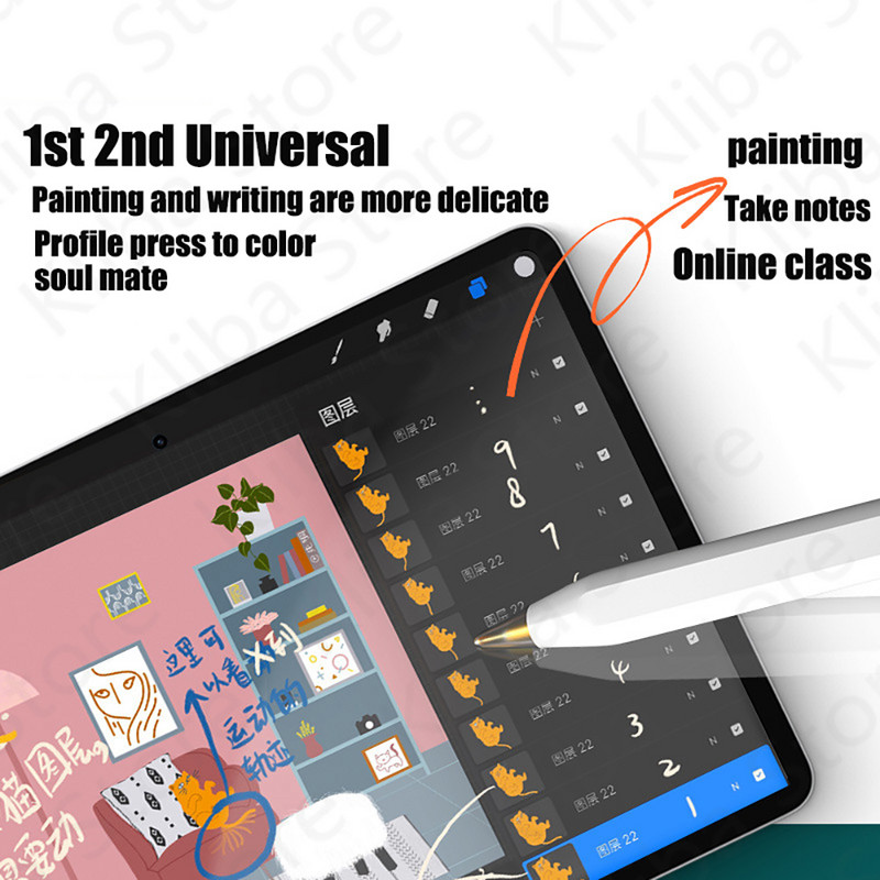 Pencil vrhovi za Apple Pencil 1. 2. generacija dvoslojni prozirni tanki vrh za Apple Pencil vrh dovoljan za 4 godine korištenja
