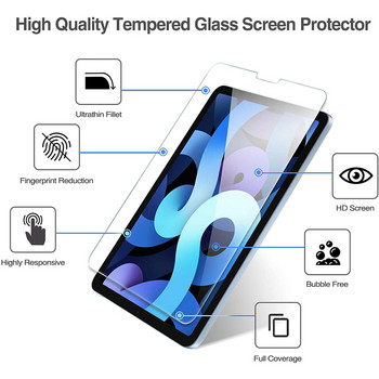 (2 опаковки) Закалено стъкло за Apple iPad Air 10.9 2020 4-то поколение Air4 A2072 A2316 A2324 A2325 Защитно фолио за екран