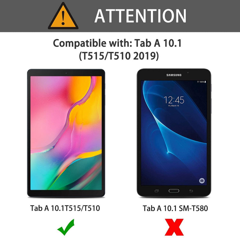 2 τεμ. 9H Tempered Glass for Samsung Galaxy Tab A 10.1 2019 T510 T515 Screen Protector SM-T510 SM-T515 10,1 inch Protective Film