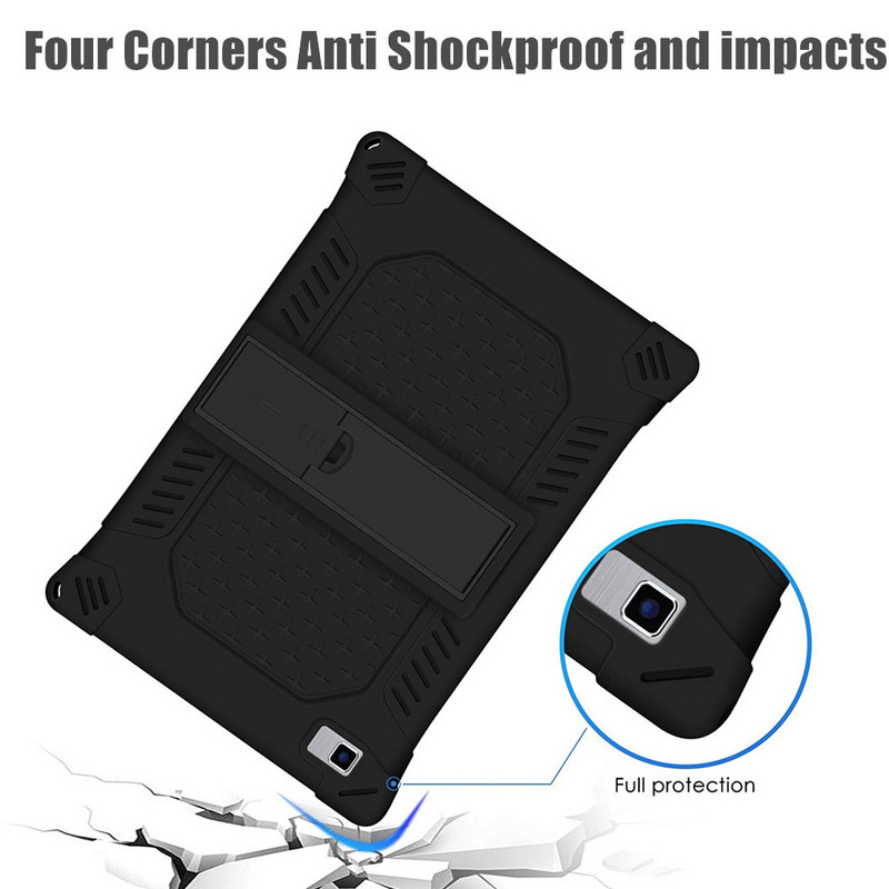 Korpuss priekš Teclast M40 Pro Plus planšetdatora korpusa mīksts silīcija Funda vāciņš priekš Teclast P30s P20 HD P20s planšetdatora statīva aizsargapvalks