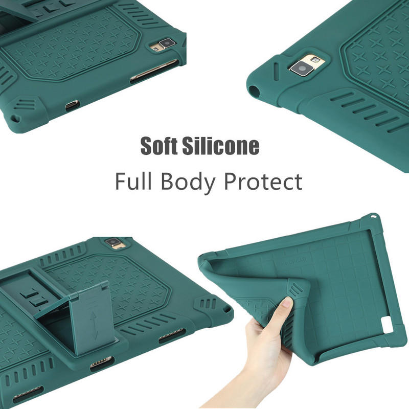 Korpuss priekš Teclast M40 Pro Plus planšetdatora korpusa mīksts silīcija Funda vāciņš priekš Teclast P30s P20 HD P20s planšetdatora statīva aizsargapvalks