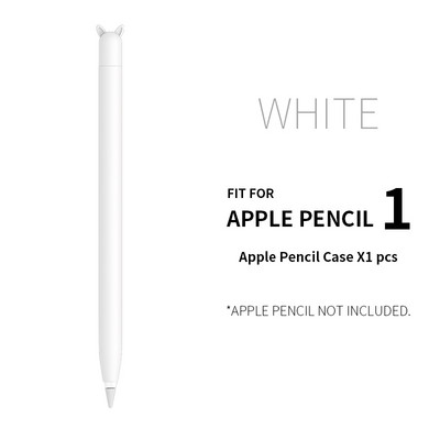 Miela ausų silikoninė apsauginė rankovė, skirta Apple Pencil 1/2 priedų dangtelio laikiklio dangtelis, skirtas iPad planšetiniam kompiuteriui Touch Pen Stylus Anti-scra