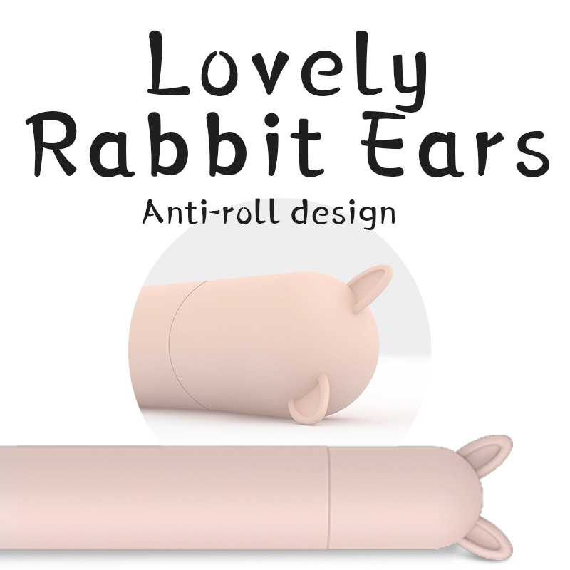 Miela ausų silikoninė apsauginė rankovė, skirta Apple Pencil 1/2 priedų dangtelio laikiklio dangtelis, skirtas iPad planšetiniam kompiuteriui Touch Pen Stylus Anti-scra