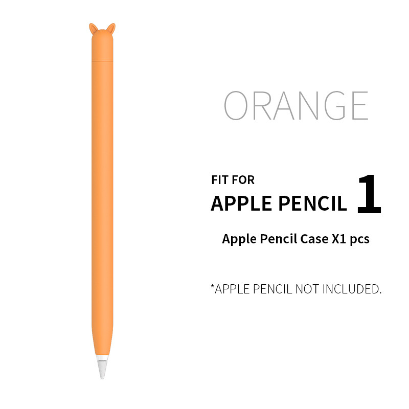 Miela ausų silikoninė apsauginė rankovė, skirta Apple Pencil 1/2 priedų dangtelio laikiklio dangtelis, skirtas iPad planšetiniam kompiuteriui Touch Pen Stylus Anti-scra