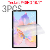 3PCS PET minkšta ekrano apsauga, skirta Teclast P40HD 10,1 colio planšetinio kompiuterio apsauginei plėvelei