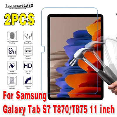 2db Samsung Galaxy Tab A7 2020 A 7.0 8.0 10.1 10.5/S4/S5e/S6/S7 képernyővédő fólia karcolásgátló tabletta edzett üveghez