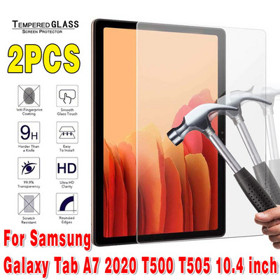 2db Samsung Galaxy Tab A7 2020 A 7.0 8.0 10.1 10.5/S4/S5e/S6/S7 képernyővédő fólia karcolásgátló tabletta edzett üveghez