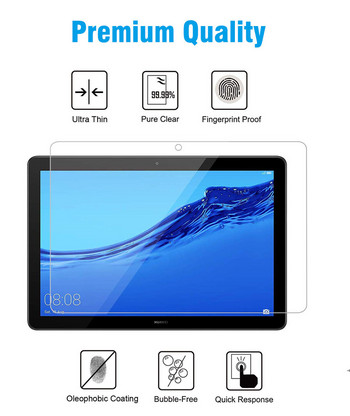 2 τεμάχια Tablet Tempered Glass Screen Protector Cover for Huawei MediaPad T3 10 9,6 ιντσών Πλήρης κάλυψη Αντιεκρηκτική οθόνη