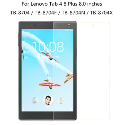 2kom 9H zaštitna folija za zaslon protiv ogrebotina za Lenovo Tab 4 8 Plus 8.0" Tablet Zaštitna folija od kaljenog stakla Tab4 TB-8704 TB-8504