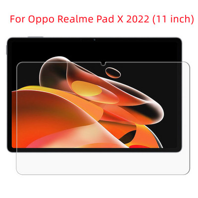 9H karastatud klaasist ekraanikaitse Oppo Realme Pad X 2022 11-tollise kriimustusvastase tahvelarvuti jaoks, mullivaba HD läbipaistev kaitsekile