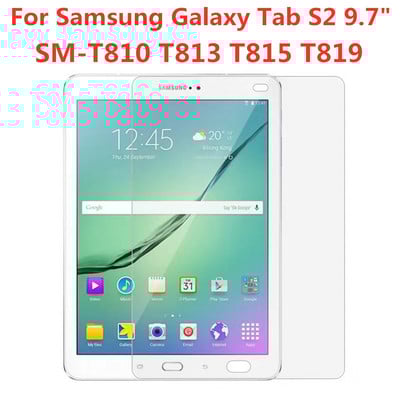 9H karastatud klaas Samsung Galaxy Tab S2 9,7-tollise ekraanikaitsega SM-T810 T813 T815 T819 kriimustusvastase tahvelarvuti kaitsekile