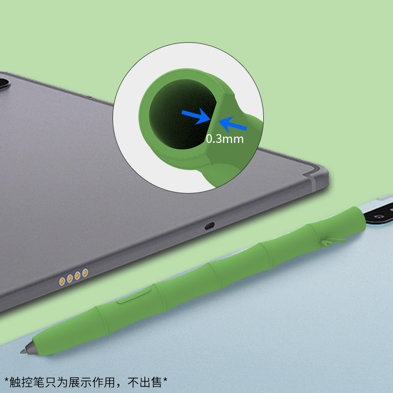 Curte bambusa silikona futrāļi, kas ir saderīgi ar Samsung Galaxy Tab S6 Lite S7 zīmuļa futrāli planšetdatora skārienpildspalvas irbuli aizsarguzmava