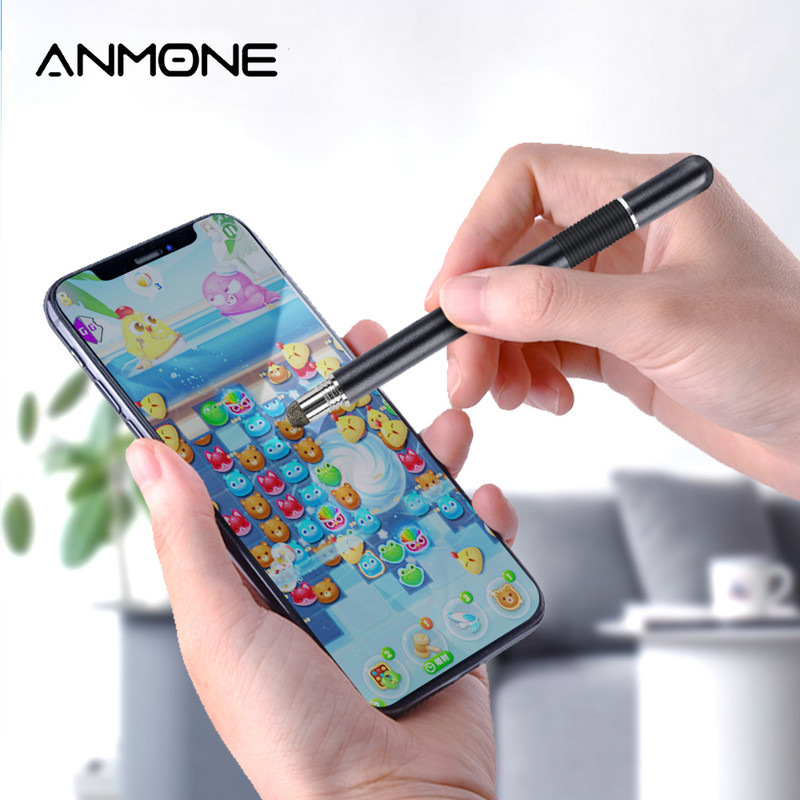 Univerzális 2 az 1-ben Stylus Pen Rajz tábla Tollak Kapacitív képernyős érintőtoll Android mobiltelefonokhoz Okos ceruza tartozékok