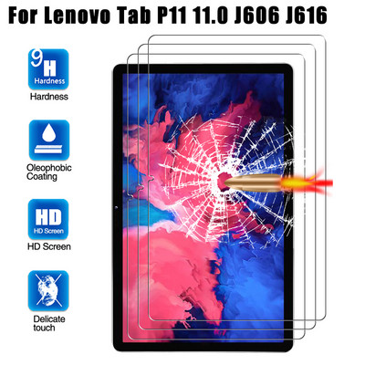 Grūdintas stiklas, skirtas Lenovo Tab P11 Xiaoxin P11 Plus J606F J606L J616 ekrano apsauga, skirta Lenovo Tab P11 Pro 11.5 J706 J716 plėvelei