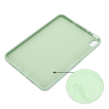Για iPad mini 6 Θήκη Soft Premium Liquid Silicone Tablet Cover with Flocking inside Ultra Thin capa Για iPad mini 6 8.3 케이스