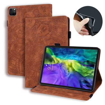 Planšetdatora vāciņš planšetdatoram iPad Pro 12 9 Case 2020 2021 2022 Emboss Leather Wallet Funda iPad Pro 11 12.9 2022 2021 2020 Case Coque