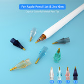 Συμβουλές αντικατάστασης για Apple Pencil 2 1 Stylus Transparent Metal Nib for iPad Apple Pencil Point μύτη στυλό
