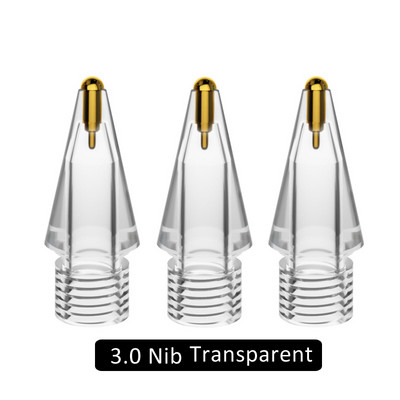 Συμβουλές αντικατάστασης για Apple Pencil 2 1 Stylus Transparent Metal Nib for iPad Apple Pencil Point μύτη στυλό