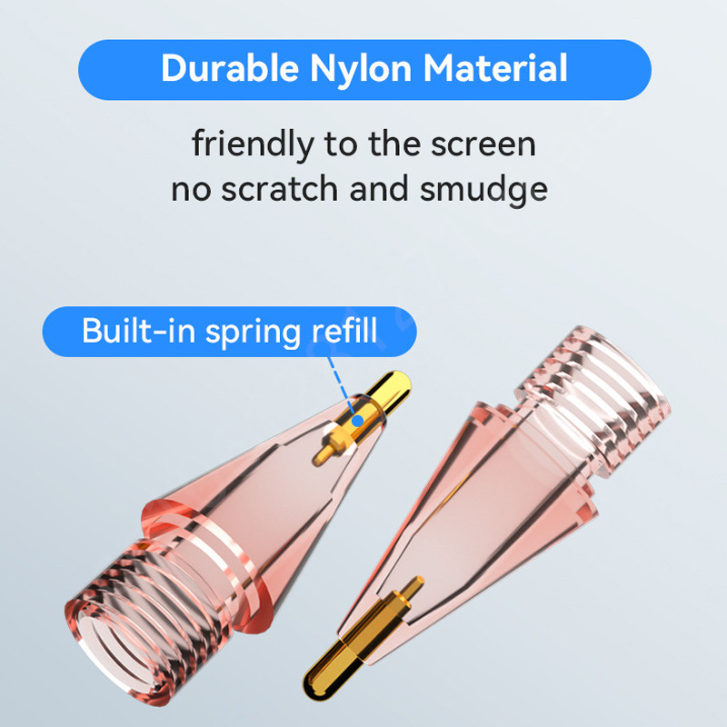 Συμβουλές αντικατάστασης για Apple Pencil 2 1 Stylus Transparent Metal Nib for iPad Apple Pencil Point μύτη στυλό