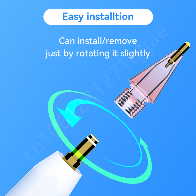 Συμβουλές αντικατάστασης για Apple Pencil 2 1 Stylus Transparent Metal Nib for iPad Apple Pencil Point μύτη στυλό