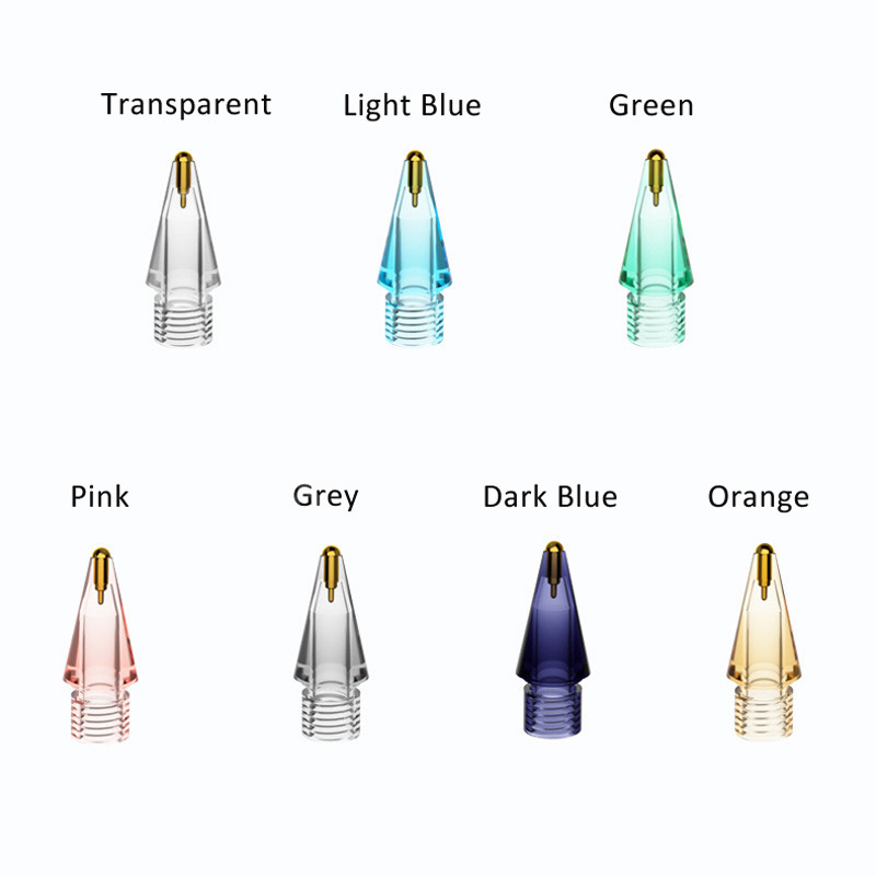Συμβουλές αντικατάστασης για Apple Pencil 2 1 Stylus Transparent Metal Nib for iPad Apple Pencil Point μύτη στυλό